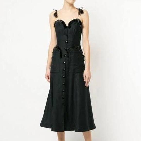 Alice McCall Dresses & Skirts - Alice McCall Girls On Film Midi Dress Black Women’s Size 4‎ MSRP $490